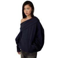 Slouchy Off The Shoulder Hoodie