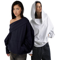 Slouchy Off The Shoulder Hoodie