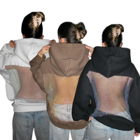 Backless Rhinestone-Mesh Hood