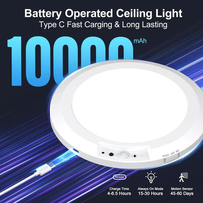 SmartGlow Rechargeable Ceiling Light