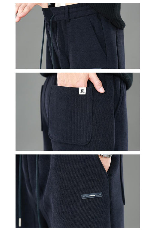 Pantalon de survêtement d'hiver en polaire sherpa