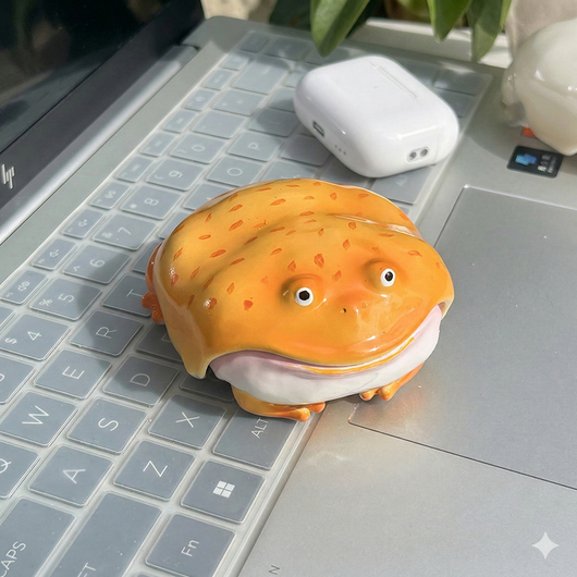 Étui pour AirPods grenouille mignonne-moche