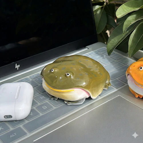Étui pour AirPods grenouille mignonne-moche