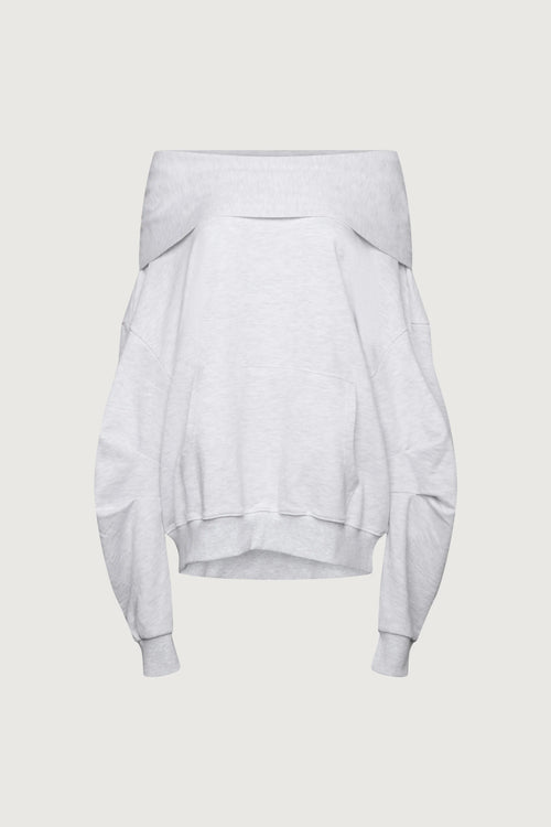 Slouchy Off The Shoulder Hoodie
