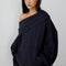 Slouchy Off The Shoulder Hoodie