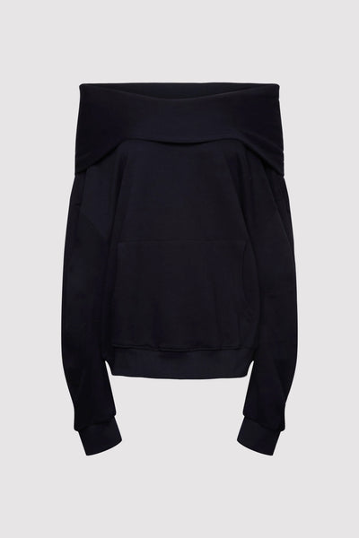 Slouchy Off The Shoulder Hoodie