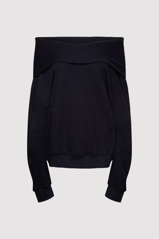 Slouchy Off The Shoulder Hoodie